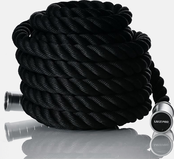 
LIVEPRO, 
Aluminium Handle Battle Rope (3,8cm X 10m), 
Detail 1
