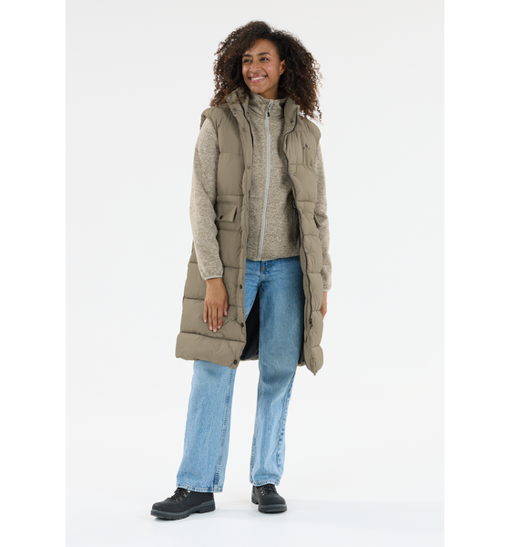 952327104101 WHISTLER Amaretto Quilted Vest  Model01 Detail