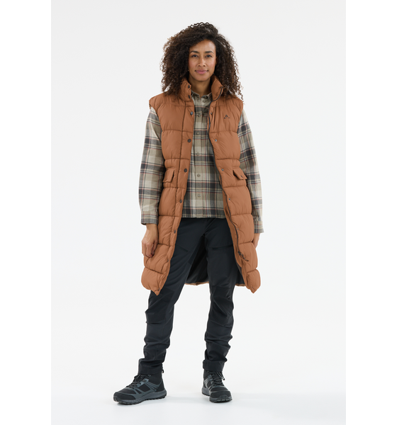 952327105101 WHISTLER Amaretto Quilted Vest  Model01 Detail