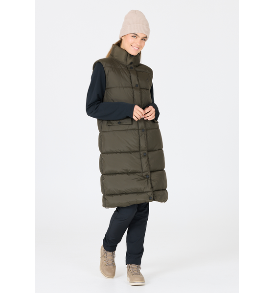 952327103102 WHISTLER Amaretto Quilted Vest  Model01 Detail