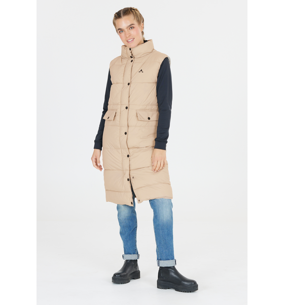 952327102102 WHISTLER Amaretto Quilted Vest  Model01 Detail