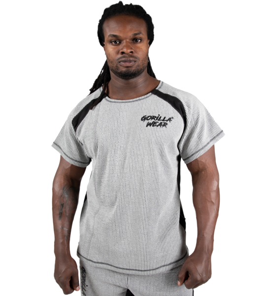 
GORILLA WEAR, 
Augustine Old School Work Out Top, 
Detail 1
