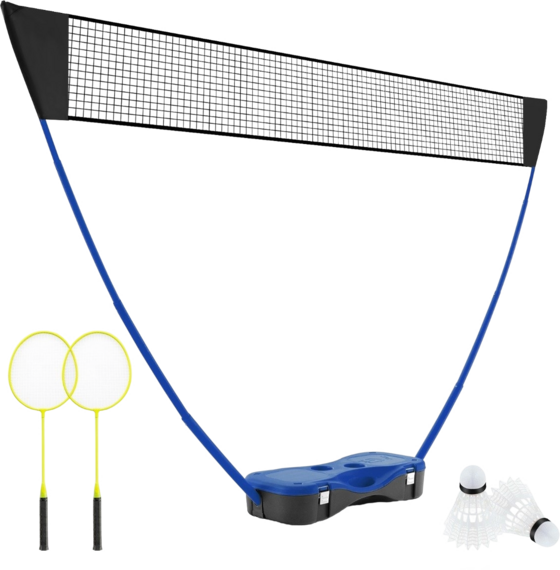 
NORTHIX, 
Badminton Net Stand Portable Shuttlecock Game With Rackets Complete Badminton Set Blue, 
Detail 1
