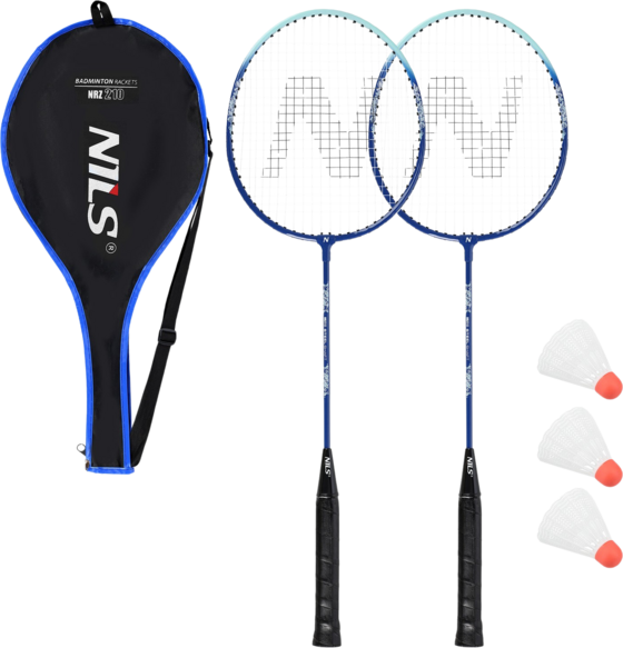 
NORTHIX, 
Badminton Set &ndash; 2 Rackets, 3 Shuttlecocks, Cover, 
Detail 1
