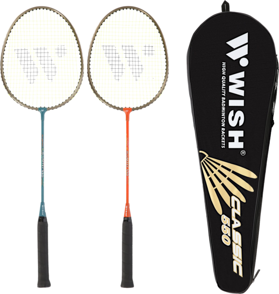 
NORTHIX, 
Badminton Set &ndash; 2 Rackets, Shuttlecocks Included, 
Detail 1
