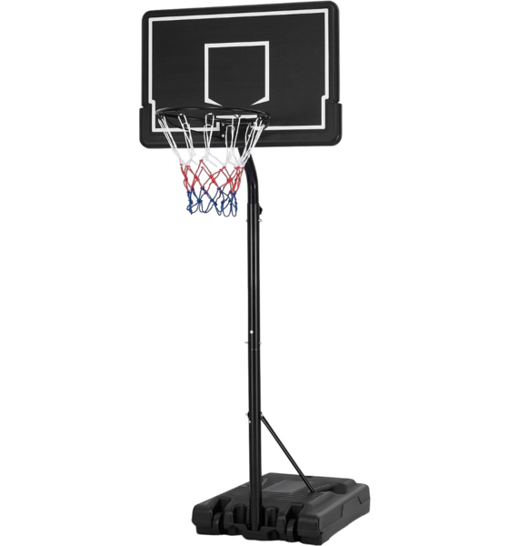 
NORTHIX, 
Basketball Hoop Outdoor Basketball Stand 210-260 Cm Height Adjustable On Wheels Black, 
Detail 1
