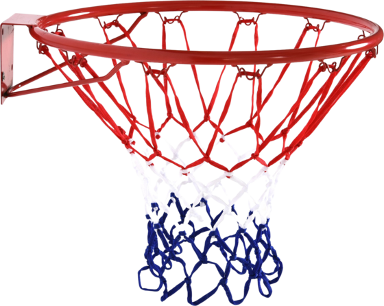 
NORTHIX, 
Basketball Net Basketball Hoop With Net, Steel Tube + Nylon, Red + Blue + White, &Oslash;46 Cm, 
Detail 1
