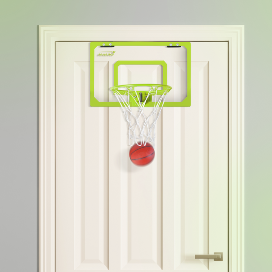 HAUKI, Basketbollsring Med 3 Bollar 45,5x30,5 Cm Grön Nylon Och Plast