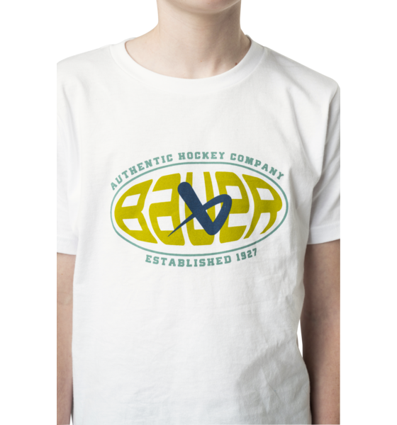 954396101101 BAUER Bauer Graphic Tee - Barn  Model01 Detail