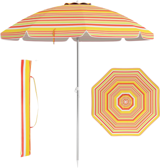 
NORTHIX, 
Beach Umbrella 198cm, Tilt, Sand Anchor, Carry Bag, 
Detail 1
