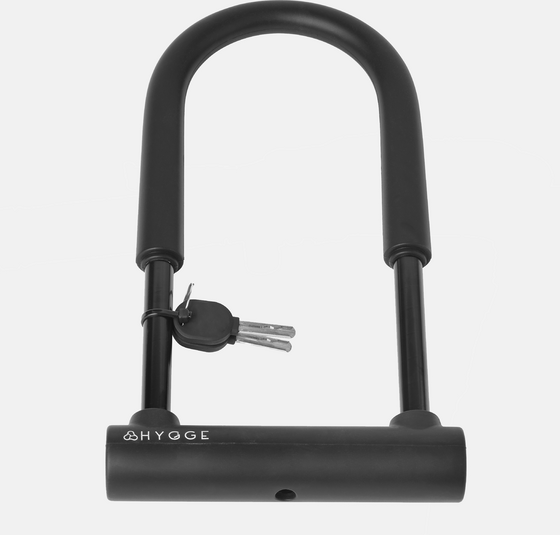 
HYGGE BIKES, 
Bicycle D Lock with Cable &ndash; High-Security U-Lock Set for E-Bikes and Bicycles, 
Detail 1
