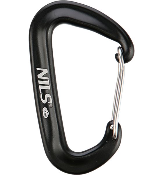 
NORTHIX, 
Black Carabiner 12kn, Lightweight, Durable, 
Detail 1
