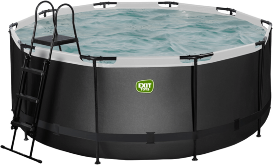 
EXIT, 
Black Leather Pool &Oslash;360x122cm Med Filterpump - Svart, 
Detail 1
