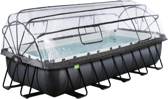 
EXIT, 
Black Leather Pool 540x250x100cm Med Sandfilterpump Och Tak - Svart, 
Detail 1
