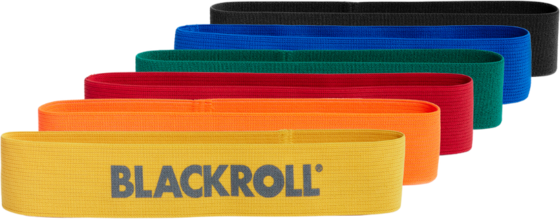 
BLACKROLL, 
Blackroll&reg; Loop Band Set Yel, Org, Red, Green, Blue, Black, 
Detail 1
