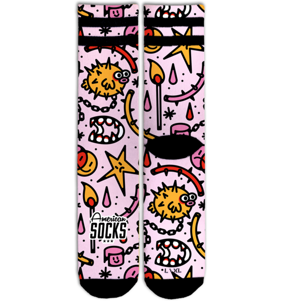 
AMERICAN SOCKS, 
Blowfish - Mid High, 
Detail 1

