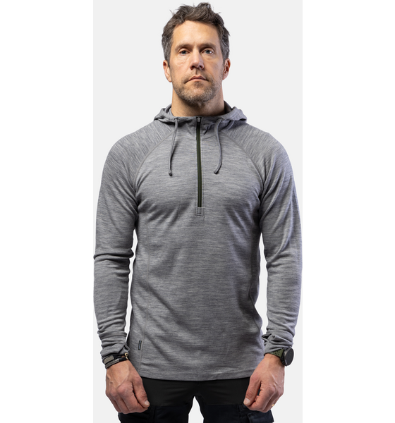 944849101101 BEYOND NORDIC Bn105 Merino Half Zip Hoodie Men's  Standard Detail