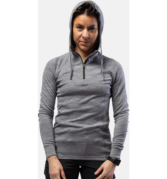 
BEYOND NORDIC, 
Bn105 Merino Half Zip Hoodie Women&acute;s, 
Detail 1
