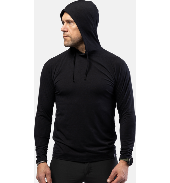944848101101 BEYOND NORDIC Bn213 Light Merino Hoodie Men's  Model01 Detail