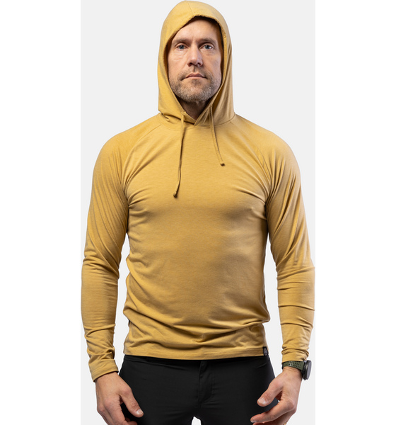 944848103101 BEYOND NORDIC Bn213 Light Merino Hoodie Men's  Model01 Detail