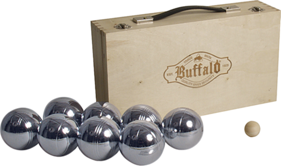 
BUFFALO, 
Boules Set Metal (8pcs) In Wooden Box, 
Detail 1
