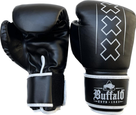 
BUFFALO, 
Buffalo Outrage Boxing Gloves Black And White 10oz, 
Detail 1
