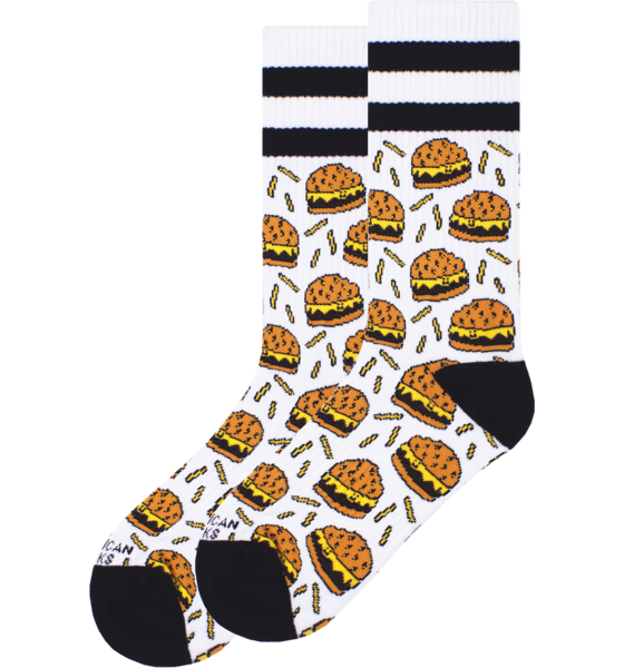 
AMERICAN SOCKS, 
Burger Mania - Mid High, 
Detail 1
