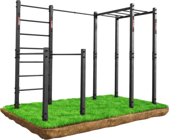 
K-SPORT, 
Calisthenics-utrustning F&ouml;r Utomhusbruk Med Ribbstolar Och H&auml;ngande Stege, 
Detail 1
