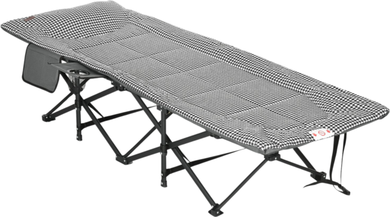 
NORTHIX, 
Camp Bed Camping Bed Camping Lounger Bag Cup Holder Up To 120kg Black 68x186x48cm, 
Detail 1
