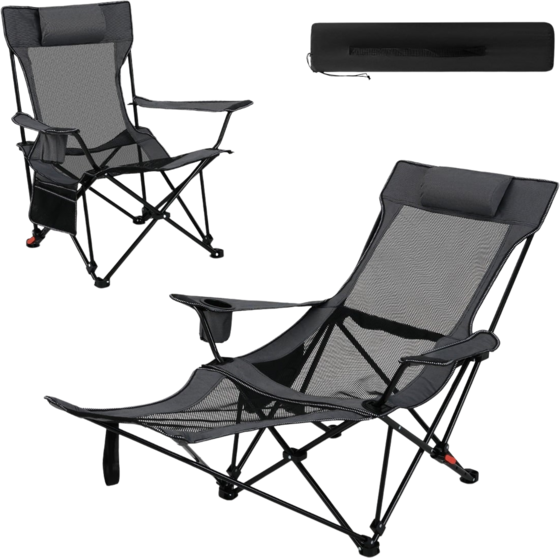 
NORTHIX, 
Camping Chair With Adjustable Backrest And Footrest, 
Detail 1
