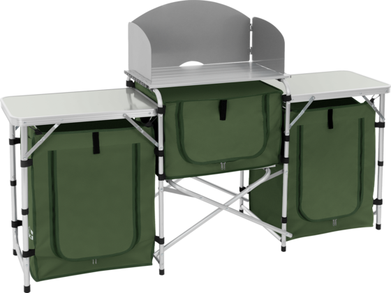 
HAUKI, 
Campingkök Hopfällbart Med Bärväska Khaki Tillverkat Av Aluminium Inkl. Bänkskiva Hauki, 
Detail 1
