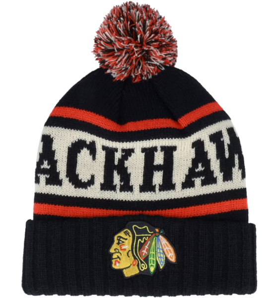 
AMERICAN NEEDLE, 
Chicago Blackhawks Pillow Line Knit, 
Detail 1

