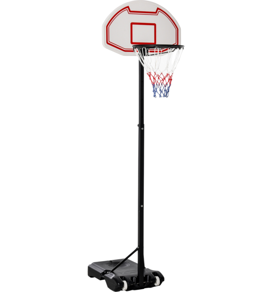 
NORTHIX, 
Children's Basketball System Rollable Height Adjustable 194-249cm Water Fillable Pe Steel Black, 
Detail 1
