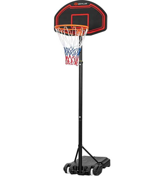 
NORTHIX, 
Children's Height Adjustable Basketball Stand For Indoor And Outdoor Use Black + Red, 
Detail 1
