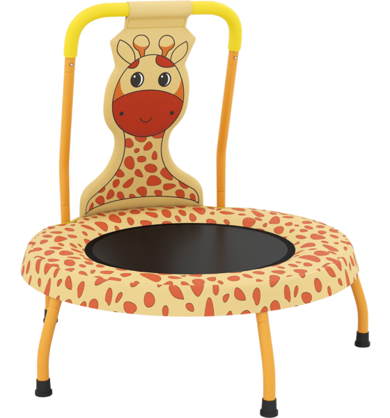 
NORTHIX, 
Children's Mini Trampoline With Handle, Giraffe Design, 71cm, 
Detail 1
