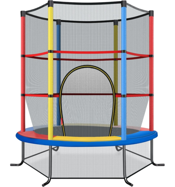 
NORTHIX, 
Children's Trampoline With Safety Net, &Oslash;140cm, 135kg Capacity, 
Detail 1
