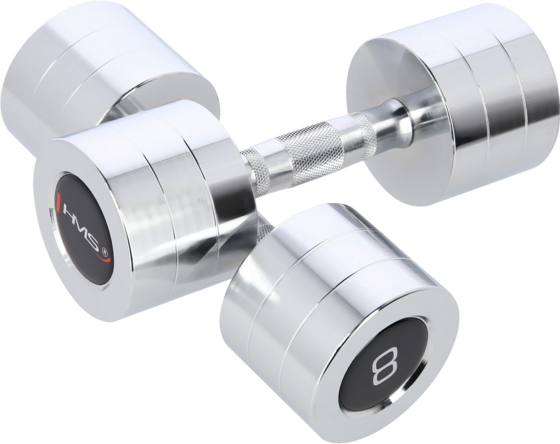 
NORTHIX, 
Chrome Dumbbell Set, 2 Pieces, 
Detail 1
