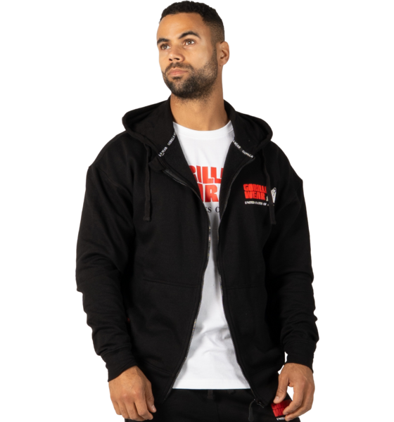 
GORILLA WEAR, 
Classic Oversized Zipped Hoodie, 
Detail 1

