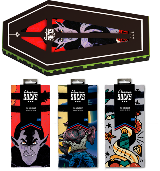 
AMERICAN SOCKS, 
Coffin - Giftbox, 
Detail 1
