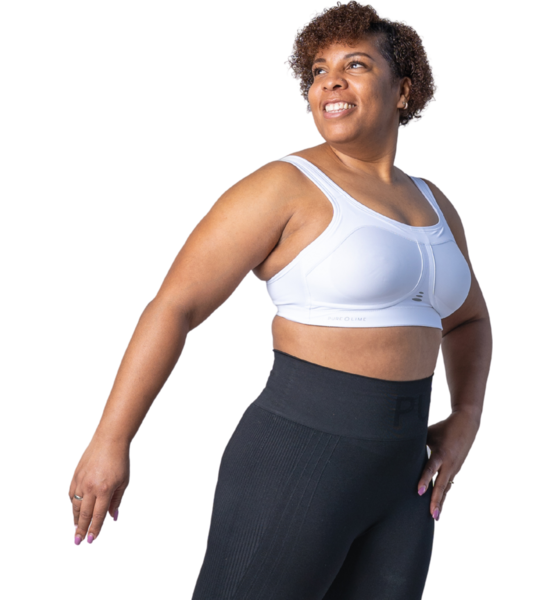 951341101101 PURE LIME Compression Bra High Impact  Model01 Detail