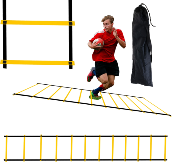 
B2X, 
Coordination Gymnastics Training Ladder Yellow, 
Detail 1
