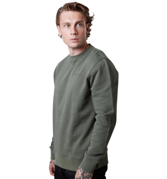 
CLN ATHLETICS, 
Core Crewneck Men Moss Green, 
Detail 1
