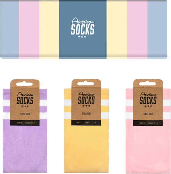 
AMERICAN SOCKS, 
Cotton Candy - Gift Box, 
Detail 1
