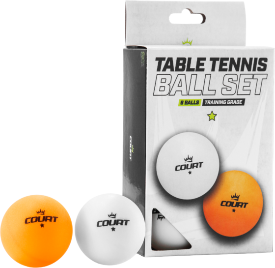 
GYMSTICK, 
Court Pingisbollset 1-star 6st, 
Detail 1
