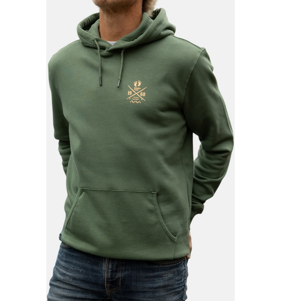 954964101101 HANG TEN Cross Board Retro Organic Cotton Hoodie  Standard Detail