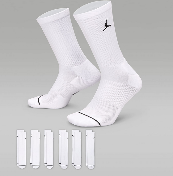 
JORDAN, 
Cushioned Crew Socks (6 Pairs) Jordan Everyday, 
Detail 1
