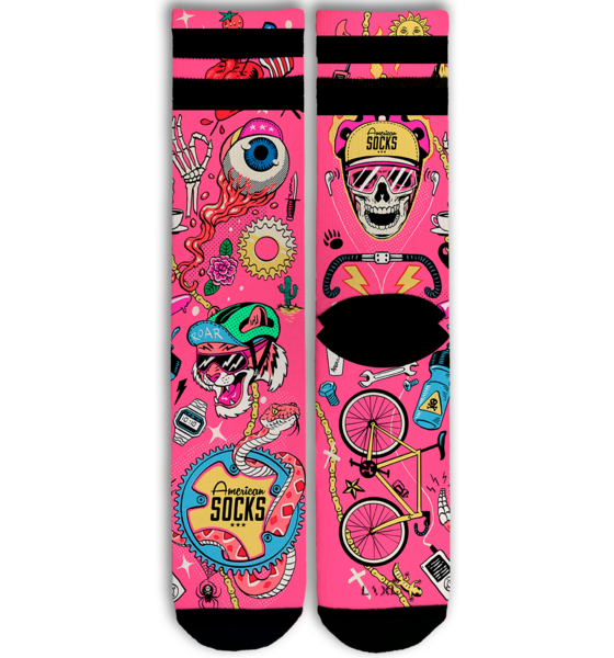 936336101101 AMERICAN SOCKS Cycling Beast - Mid High  Standard Detail