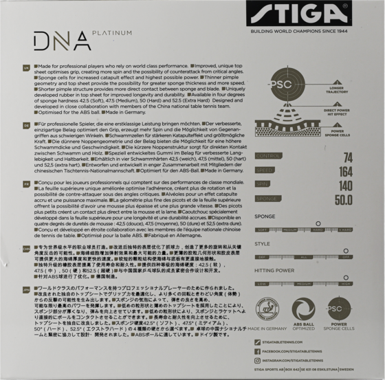 STIGA, DNA Platinum H
