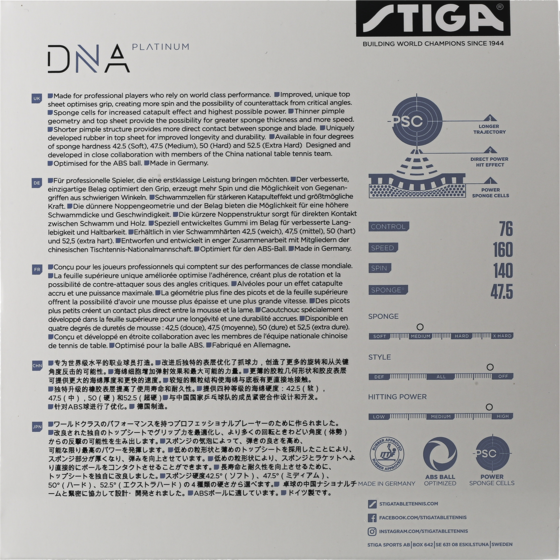 STIGA, DNA Platinum M
