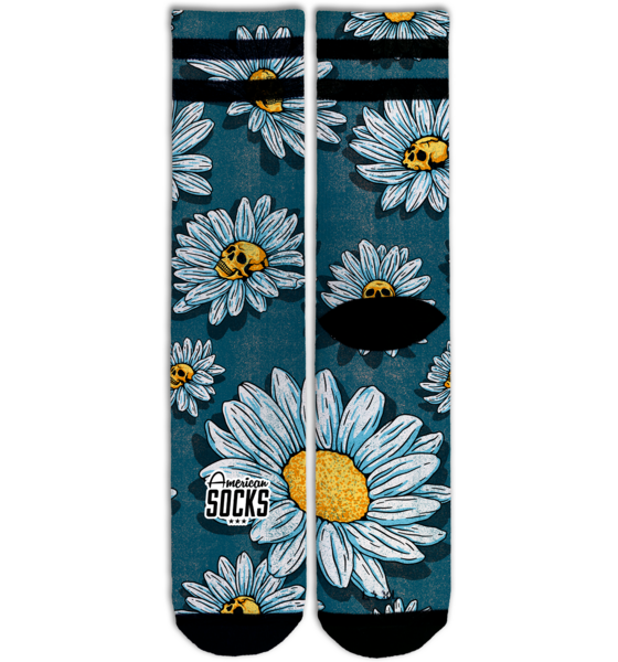 
AMERICAN SOCKS, 
Daisies - Mid High, 
Detail 1
